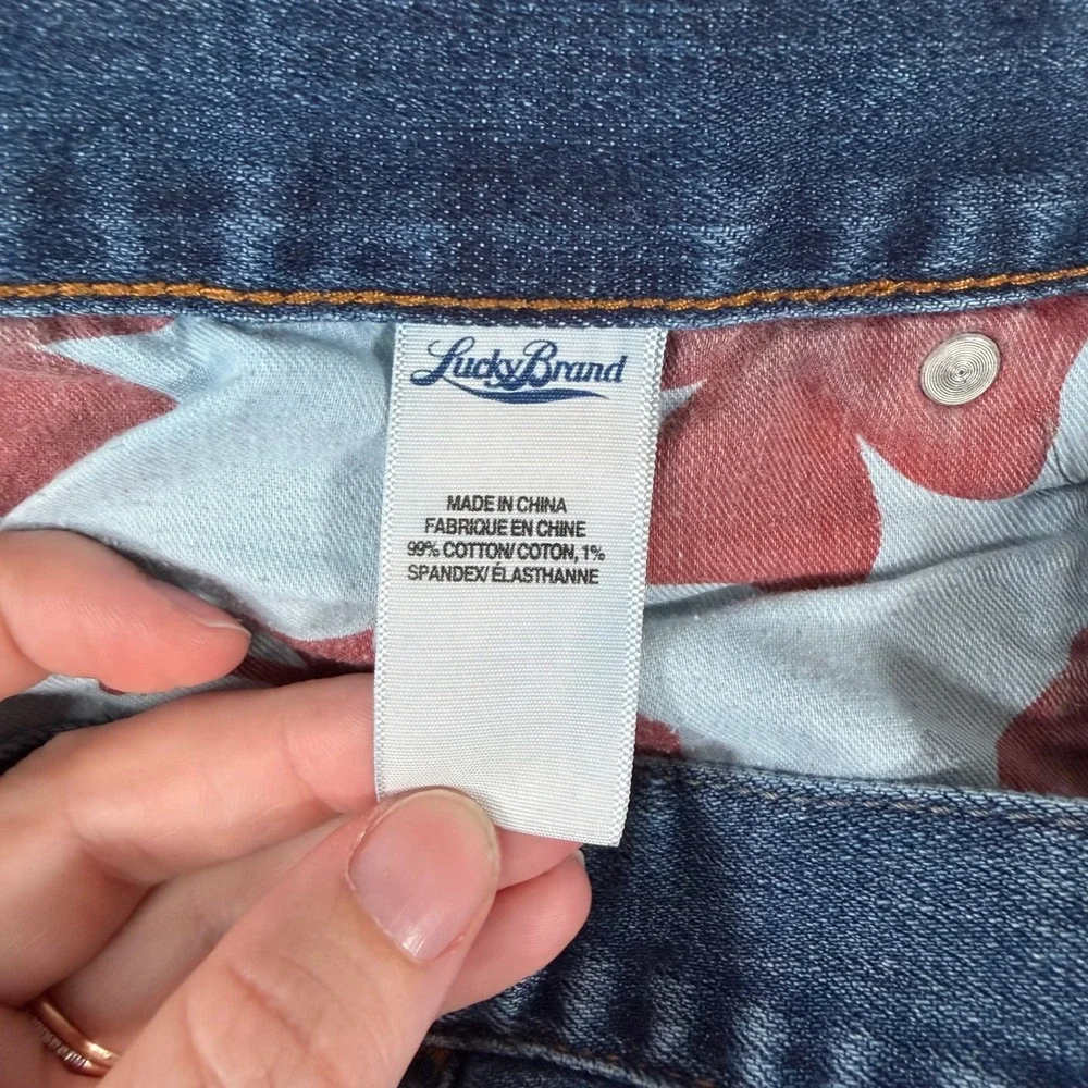 Lucky Brand‎ 361 Vintage Straight Jeans Mens 36x29 Blue Denim Dark Wash Stretch